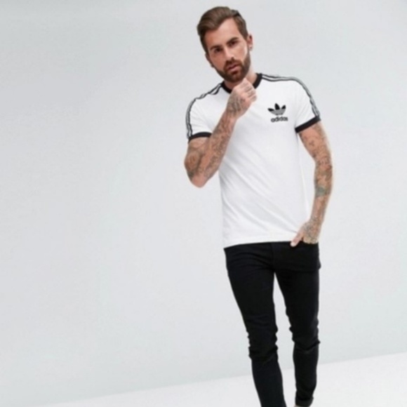 adidas california tee white